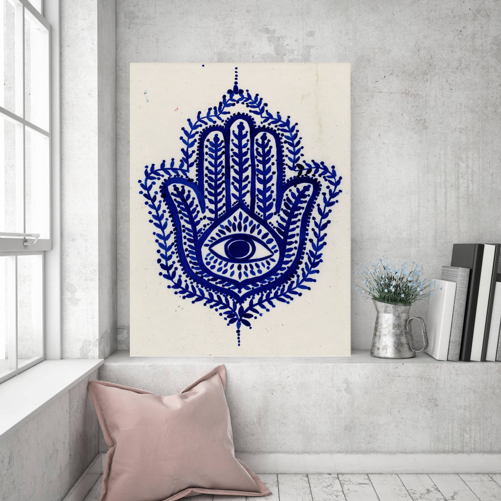 Hindi Palm Of Protection, Canvas Art, 1 of 2