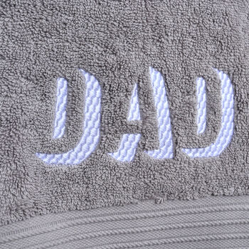 Personalised Hand Towel For Dad, 2 of 5