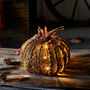 Rattan Halloween LED Battery Pumpkin Timer Outdoor Use, thumbnail 1 of 3