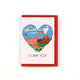 I Lava You Dinosaur Valentine's Day Card, thumbnail 1 of 3