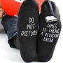 Personalised Do Not Disturb Revision Socks, thumbnail 2 of 2
