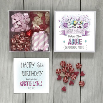 Childrens' Niece Personalised Birthday Sweet Box, 9 of 9