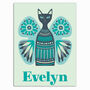 Butterfly Cat Personalised Metal Print, thumbnail 2 of 8