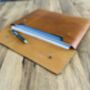 Personalised A4 Tan Leather Documents Folder, thumbnail 3 of 11