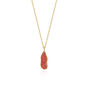 Molten Coral Amber Sterling Silver Pendant Necklace, thumbnail 4 of 11