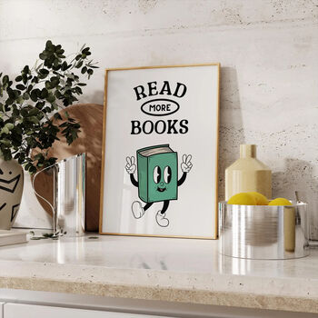 Read More Books Retro Print, 2 of 6