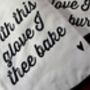 Wedding Oven Mitt Set, thumbnail 4 of 4