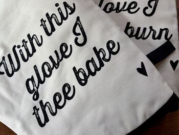 Wedding Oven Mitt Set, 4 of 4