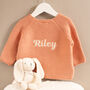 Personalised Baby Boy Cardigan – Name On Back, thumbnail 2 of 12