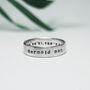 Men's Silver Personalised Eternity Ring, thumbnail 8 of 12