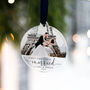 Personalised First Christmas Married Photo Decoration, thumbnail 4 of 6