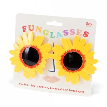 Yellow Sunflower Funglasses Sunglasses, 3 of 4