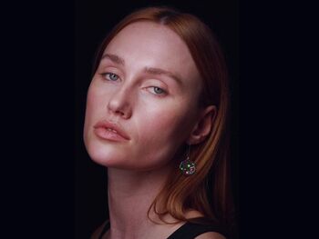 Disco Ball Earrings With Gold Sparkles, 3 of 11