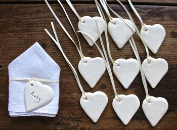 Diy Personalised White Ceramic Hearts, 2 of 6