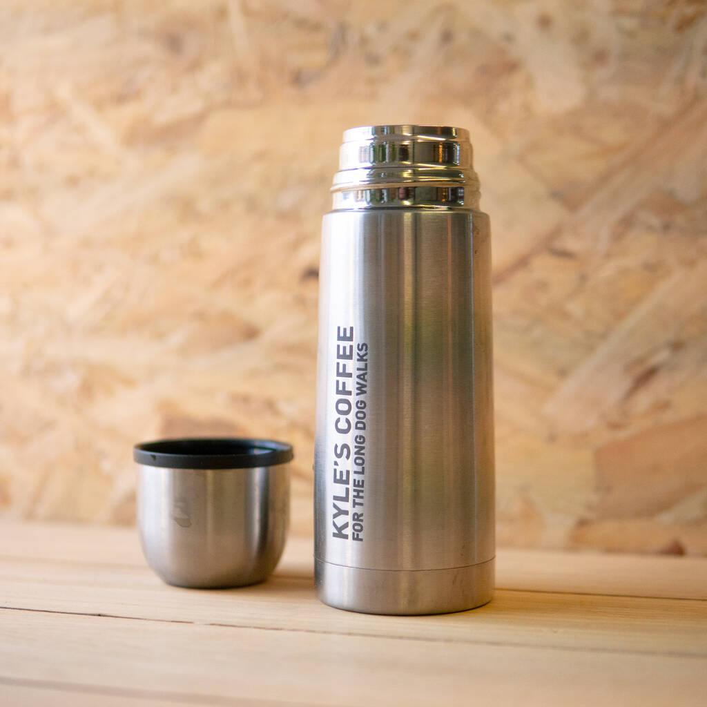 Personalised Stainless Steel Thermal Flask, 1 of 6