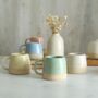 Espresso Ceramic Mugs, Mini Mugs In Pastel Colours, thumbnail 1 of 7
