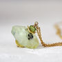 Green Prehnite Necklace In Silver Or Gold, thumbnail 7 of 11