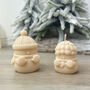 Pair Of Christmas Snowman Candles And Christmas Decorations, thumbnail 1 of 10