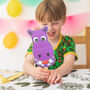 Kids Make A Happy Hippo Sustainable Paper Craft Kit, thumbnail 1 of 3