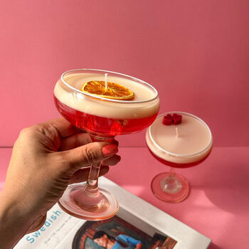 Handmade Strawberry Vanilla Martini Candle, 7 of 7