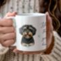 Personalised Jackapoo Dog Hearts Pet Gift Mug, thumbnail 1 of 2