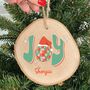 Personalised Joy Disco Ball Christmas Decoration, thumbnail 1 of 2