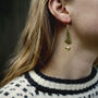 Christmas Tree And Bell Gold Plated Earrings, thumbnail 1 of 12
