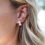 Double Pearl Stud Earrings, thumbnail 1 of 3