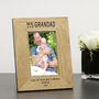 Personalised Me And Grandad Wood Picture Frame, thumbnail 2 of 2