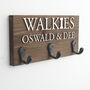 Personalised Walkie's And Names Dog Lead Holder, thumbnail 10 of 12