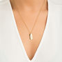 Gold Or Silver Engraved Nameplate Pendant Necklace, thumbnail 2 of 7