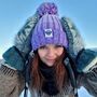 Lavender Gradient Reflective Superbobble Hat, thumbnail 1 of 7