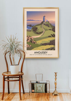 Anglesey Aonb Travel Poster Art Print, 5 of 8