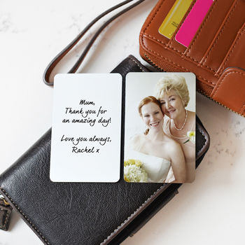 Personalised Wallet Or Purse Double Sided Photo Cards, 2 of 4