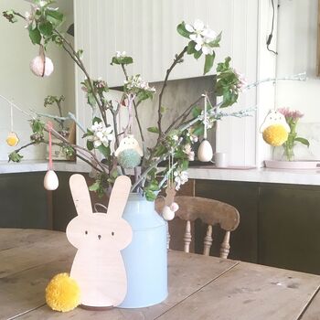 Mini Bunny And Carrot Wooden Decoration Pack, 2 of 3