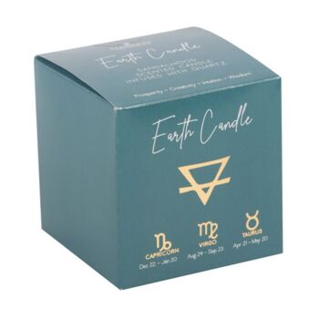 Earth Element Sandalwood Crystal Chip Candle, 4 of 4