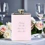 Personalised Pink Hip Flask – Christmas Edition, thumbnail 2 of 4