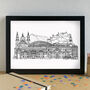 Salzburg Skyline Travel Art Print Unframed, thumbnail 2 of 6