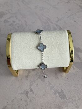 Silver Clover Bracelet, 2 of 6