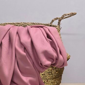 Super Soft Plain Pashmina Style Scarf In Lavender, 2 of 3