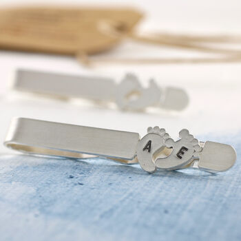Personalised New Dad Tie Clip. New Dad Gift, 2 of 8