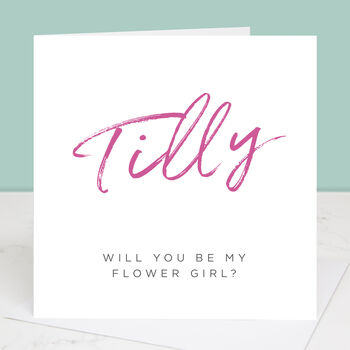 Will You Be My Flower Girl Card, 3 of 4