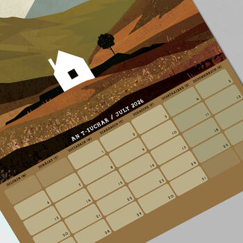 'Gaelic' 2026 Scottish Calendar, 8 of 9