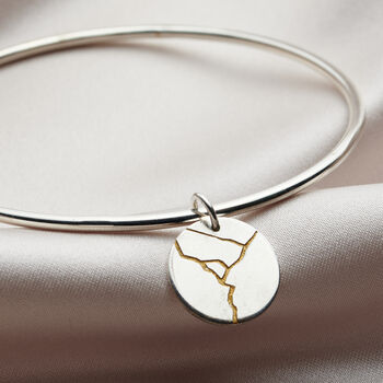 Personalised Kintsugi Disc Bangle, 2 of 4