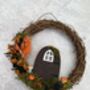 Autumn Dried Flower Fairy Door Decor, thumbnail 3 of 4