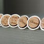 Personalised Wooden Wedding Party Cufflinks, thumbnail 1 of 7