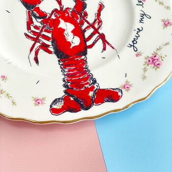 You're My Lobster Vintage Cake Plate Wall Decor, 2 of 5