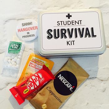 Personalised Student Gift Survival Kit Tin, 2 of 3