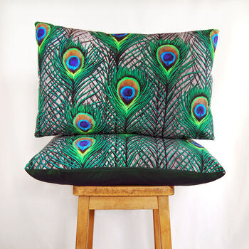 Peacock Feathers Cushion, 4 of 7