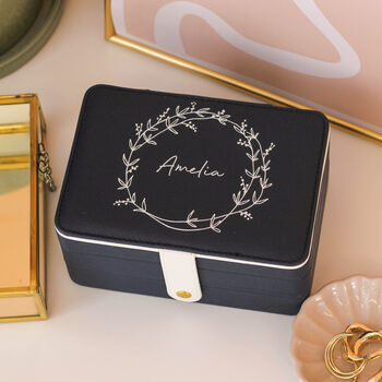 Personalised Wreath Jewellery Box Gift For Her, 3 of 11